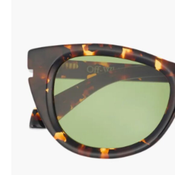 Tortoise Shell Sunglasses with Green Lenses - Picture 4 of 10